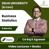 Delhi University (B.Com) Business Statistics Video Lectures By CA Raj K Agrawal (Pendrive + Books, 6 Months)